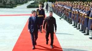 Zelenski, primit cu onoruri militare de Nicuşor Dan, la Palatul Cotroceni